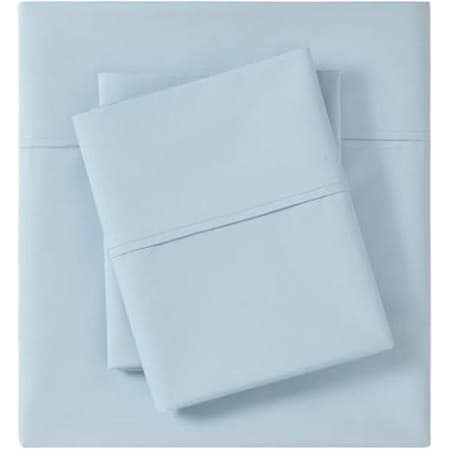 Madison Park Twin Size Cotton Sheet Set, Aqua MP20-5411